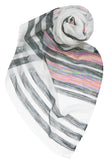 Colorful Paradise Scarf in Multi | Lightweight Striped Wrap & Shawl