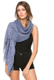 Spun Scarves Scarf Dapper in Denim / Denim Dapper in Denim Texture Scarf Wrap