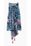 Spun Scarves Scarf Eurodancer / Blue Eurodancer Print Scarf Wrap