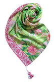 Spun Scarves Scarf Hawaiian Paradise / Lime Hawaiian Paradise Sarong Wrap in Lime