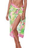 Spun Scarves Scarf Hawaiian Paradise / Lime Hawaiian Paradise Sarong Wrap in Lime