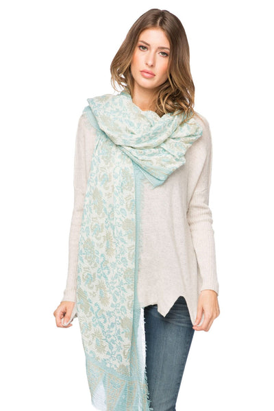 Spun Scarves Scarf Ivy Relic / Mint Ivy Relic Scarf in Mint