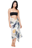 Spun Scarves Scarf Mums the Word Sarong Wrap / White Mums the Word Sarong Wrap in White