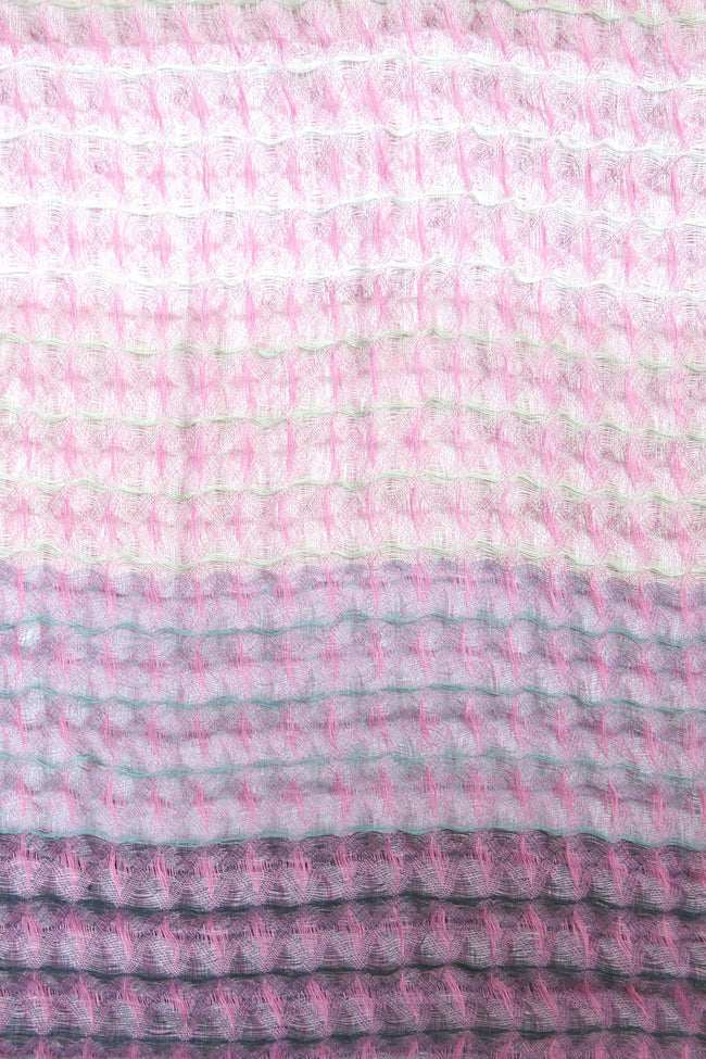 Spun Scarves Scarf Ombre Waffle Weave Hand Loomed Wrap Scarf