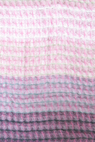 Spun Scarves Scarf Ombre Waffle Weave Hand Loomed Wrap Scarf