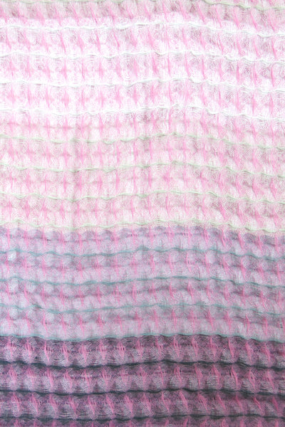 Spun Scarves Scarf Ombre Waffle Weave Hand Loomed Wrap Scarf