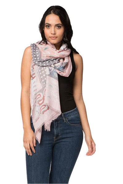 Spun Scarves Scarf Patch it Together / Blush Patch it Together in Blush