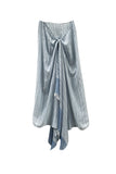 Spun Scarves Scarf Prep School  Stripe Border Textured Scarf Wrap