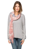 Spun Scarves Scarf Touch of Grey / Pink Touch of Grey Gauzy Scarf Wrap