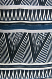Spun Scarves Scarf Triangle Tips / Black Oversized Scarf Wrap in Printed Triangle Tips Print