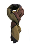 Spun Scarves Wrap Fall / One Size Color Blocked Blanket Wrap