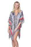 Striped Scales V - Neck Coverup Sundress - Subtle Luxury