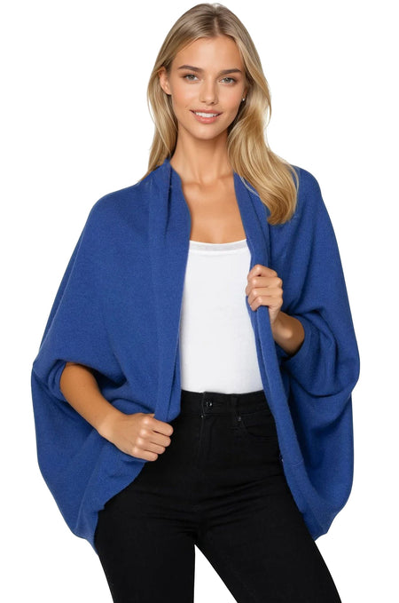 100% Cashmere Cocoon Shawl Jacket in Favorite Colors