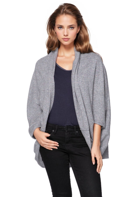 100% Cashmere Favorites Loose & Easy Cardigan in Rose Dust