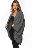 Subtle Luxury Cardigan 100% Cashmere Nessa Wrap / One Size / Pesto Nessa Washable Cashmere Wrap Cocoon