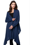 Subtle Luxury Cardigan Four Way Travel Wrap / OS / Sapphire 100% Cashmere Four Way Travel Sweater Wrap in Fall Colors