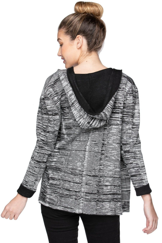 Subtle Luxury Cardigan Maddie Contrasting Hoodie Reversible Sweater