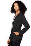 Subtle Luxury Cardigan S/M / Black / Zen Blend Zen Luna Hoodie Cardigan Sweater