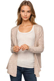 Subtle Luxury Cardigan Swing into Spring Slub Yarn Sweater Cardigan
