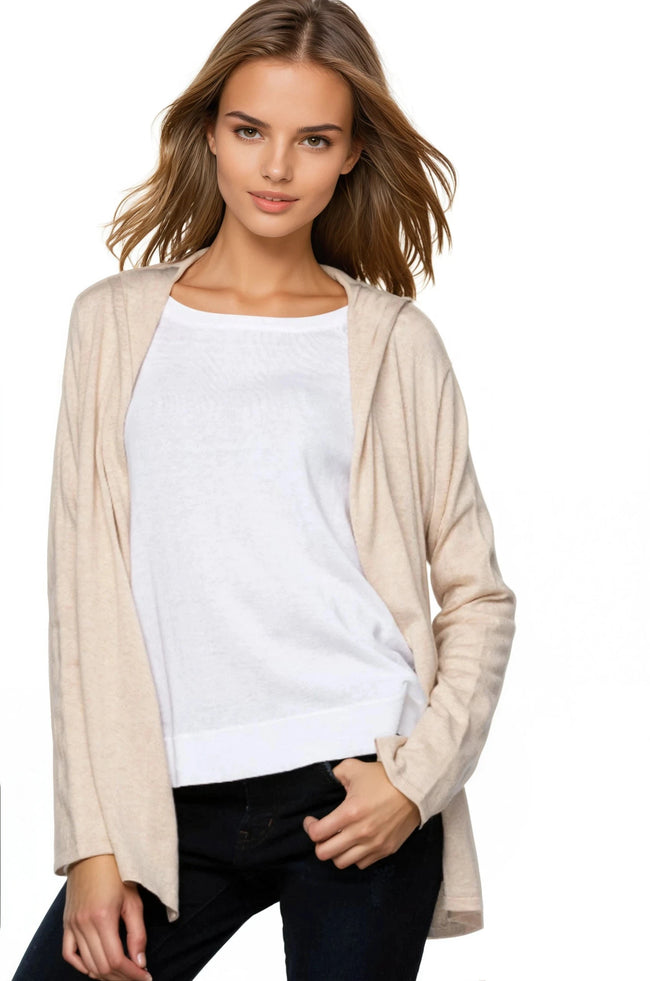 Subtle Luxury Cardigan XS/S / Oat / Zen Blend Zen Luna Hoodie Cardigan Sweater