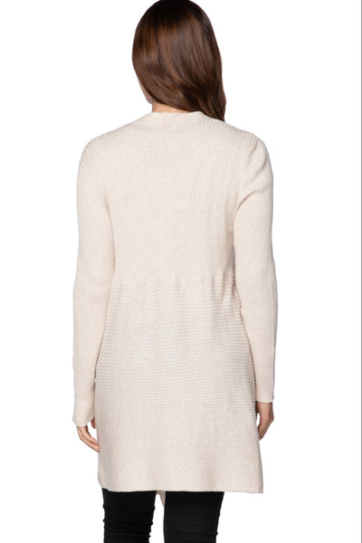 Subtle Luxury Cardigan Zen Blend Joy Ribbed Knit Sweater Open Front Cardigan