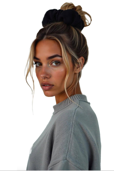 Subtle Luxury Cashmere 100% Cashmere Large Luxury Hair Scrunchie