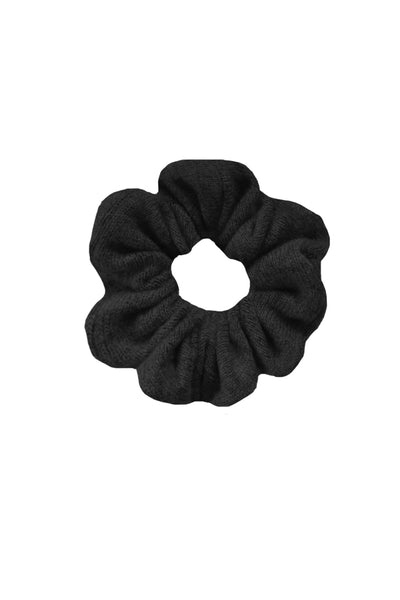 Subtle Luxury Cashmere Black / One Size 100% Cashmere Large Luxury Hair Scrunchie