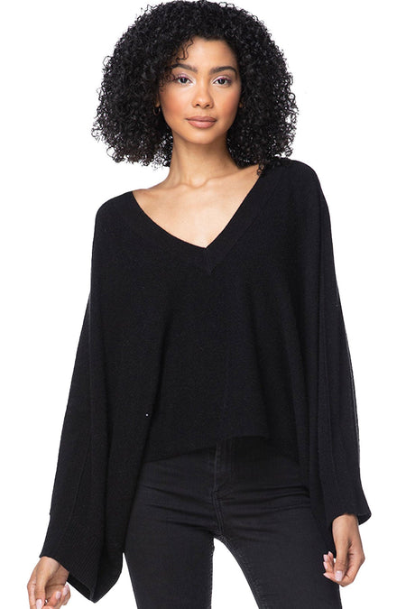 100% Cashmere Reversible Easy V-Neck Sweater - Resort