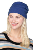 Subtle Luxury Cashmere Hat One Size / Cobalt 100% Cashmere Knit Beanie