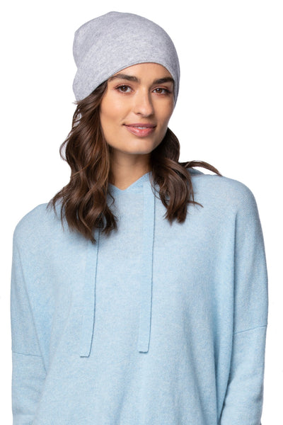 Subtle Luxury Cashmere Hat One Size / Frozen 100% Cashmere Knit Beanie