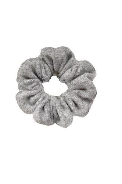 Subtle Luxury Cashmere Heather Grey / One Size 100% Cashmere Large Luxury Hair Scrunchie