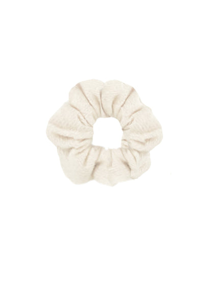 Subtle Luxury Cashmere Ivovy White / One Size 100% Cashmere Large Luxury Hair Scrunchie