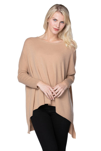 Subtle Luxury Cashmere Sweater Cashmere Loose & Easy Crew Sweater / S/M / Camel 100% Cashmere Loose & Easy Crew Favorite Sweater