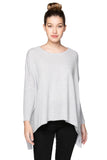 Subtle Luxury Cashmere Sweater Cashmere Loose & Easy Crew Sweater / S/M / Sterling 100% Cashmere Loose & Easy Crew Favorite Sweater