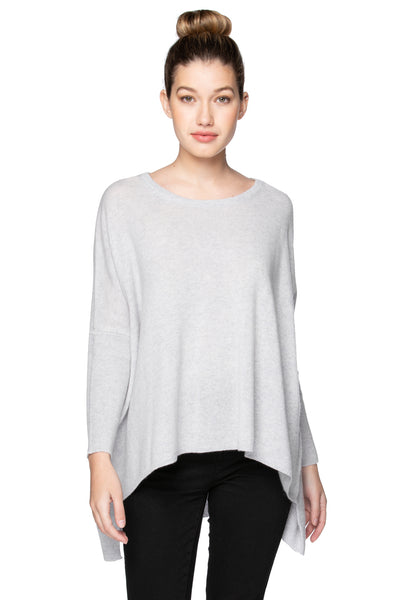 Subtle Luxury Cashmere Sweater Cashmere Loose & Easy Crew Sweater / S/M / Sterling 100% Cashmere Loose & Easy Crew Favorite Sweater