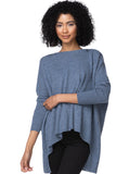 Subtle Luxury Cashmere Sweater Cashmere Loose & Easy Crew Sweater / XS/S / Bijou 100% Cashmere Loose & Easy Crew Sweater
