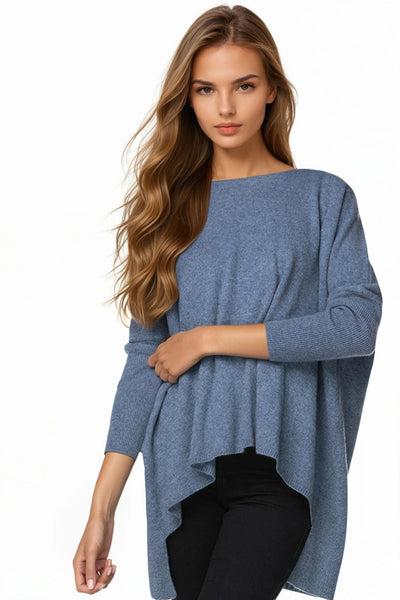 Subtle Luxury Cashmere Sweater Cashmere Loose & Easy Crew Sweater / XS/S / Bijou 100% Cashmere Loose & Easy Crewneck Sweater