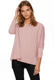 Subtle Luxury Cashmere Sweater Cashmere Loose & Easy Crew Sweater / XS/S / Blush 100% Cashmere Loose & Easy Crew Sweater -New Colors