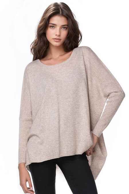100% Cashmere Reversible Easy V-Neck Sweater - Resort