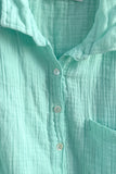 Subtle Luxury Dress Getaway Double Gauze Cotton Maxi Button  Dress - Solid