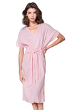 Subtle Luxury Dress M/L / Icy Pink / 100% Cotton Double Gauze Double Gauze Cotton Washed  Bella Dress in Solids