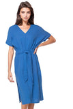 Subtle Luxury Dress S/M / Pacific / 100% Cotton Double Gauze Double Gauze Cotton Washed  Bella Dress in Solids