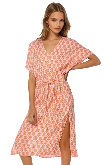 Maxi Kimono Wrap Print Sundress