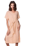 Subtle Luxury Dress XS/S / Dust / 100% Cotton Double Gauze Double Gauze Cotton Washed Solid Bella Dress