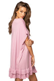 Subtle Luxury Dress Zen Blend Cathy V-Neck Ruffle Dress