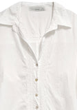Subtle Luxury Dress Ziggy Button Down Embroidery Shirt Dress in Washed Cotton