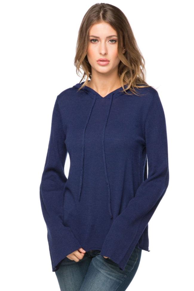 Subtle Luxury Hoodie S/M / Admiral / Zen Blend Zen Blend Hannah Hooded Pullover Sweater