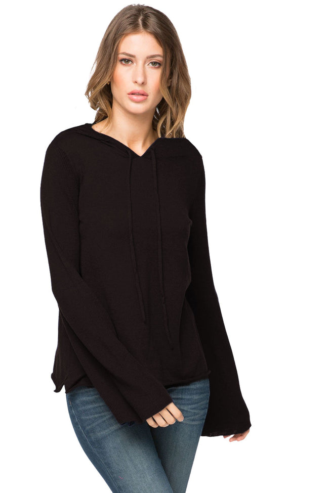 Subtle Luxury Hoodie S/M / Black / Zen Blend Zen Blend Hannah Hooded Pullover Sweater