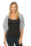Subtle Luxury Knit Scarf Open Mesh Hand Knit Sweater Shrug / Heather Grey Almost Vintage - Open Mesh Hand Knit Sweater Shrug