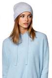 100% Cashmere Knit Double Layer Beanie Hat